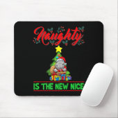 Naughty Is The New Nice Christmas Santa Xmas Premi Mousepad (Mit Mouse)