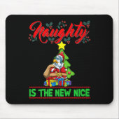 Naughty Is The New Nice Christmas Santa Xmas Premi Mousepad (Vorne)