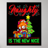 Naughty Is The New Nice Christmas Santa Xmas Premi Poster (Vorne)
