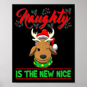 Naughty Is The New Nice Christmas Santa Xmas Premi Poster (Vorne)