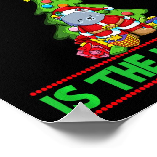 Naughty Is The New Nice Christmas Santa Xmas Premi Poster (Ecke)