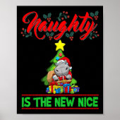 Naughty Is The New Nice Christmas Santa Xmas Premi Poster (Vorne)