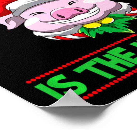 Naughty Is The New Nice Christmas Santa Xmas Premi Poster (Ecke)