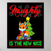 Naughty Is The New Nice Christmas Santa Xmas Premi Poster (Vorne)