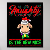 Naughty Is The New Nice Christmas Santa Xmas Premi Poster (Vorne)