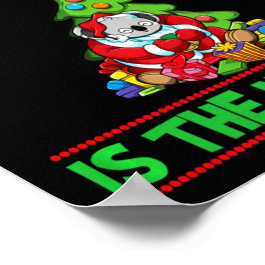 Naughty Is The New Nice Christmas Santa Xmas Premi Poster (Ecke)