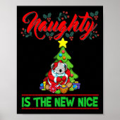 Naughty Is The New Nice Christmas Santa Xmas Premi Poster (Vorne)