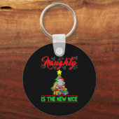 Naughty Is The New Nice Christmas Santa Xmas Premi Schlüsselanhänger (Vorderseite)