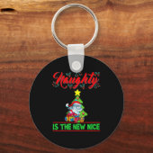 Naughty Is The New Nice Christmas Santa Xmas Premi Schlüsselanhänger (Vorderseite)