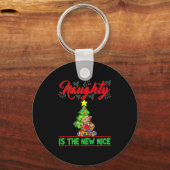 Naughty Is The New Nice Christmas Santa Xmas Premi Schlüsselanhänger (Vorderseite)