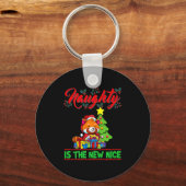 Naughty Is The New Nice Christmas Santa Xmas Premi Schlüsselanhänger (Vorderseite)