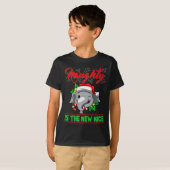 Naughty Is The New Nice Christmas Santa Xmas Premi T-Shirt (Vorne ganz)