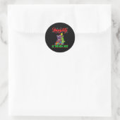 Naughty Is The New Nice Christmas Santa Xmas T Shi Runder Aufkleber (Tasche)