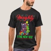 Naughty Is The New Nice Christmas Santa Xmas T Shi T-Shirt (Vorderseite)