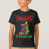 Naughty Is The New Nice Christmas Santa Xmas T Shi T-Shirt (Vorderseite)
