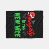 Naughty Is The New Nice Fleecedecke (Vorderseite (Horizontal))