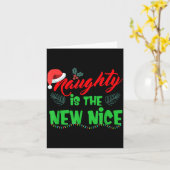Naughty Is The New Nice  Karte (Gelbe Blume)