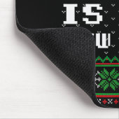 Naughty Is The New Nice Ugly Christmas Sweater Rei Mousepad (Ecke)
