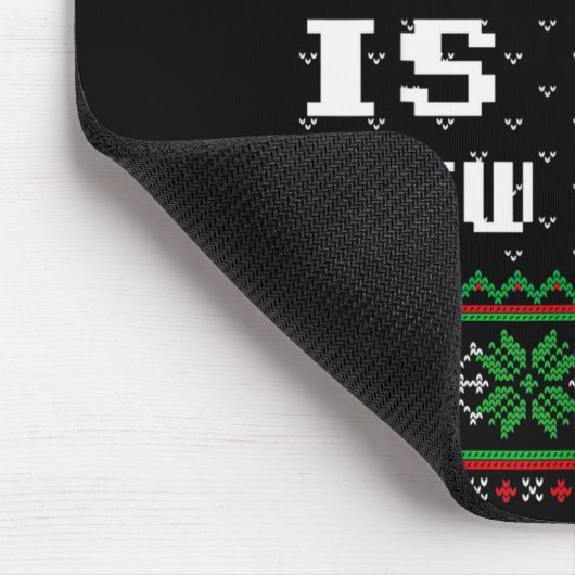 Naughty Is The New Nice Ugly Christmas Sweater Rei Mousepad (Ecke)