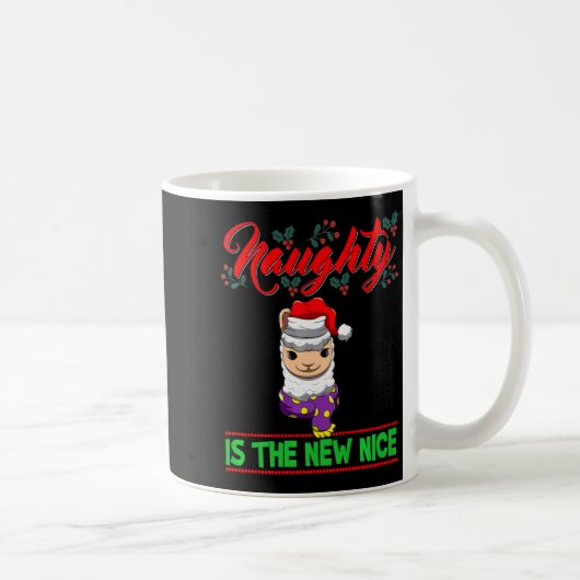 Naughty Is The New Nice Weihnachten Santa Xmas Pre Kaffeetasse (Rechts)