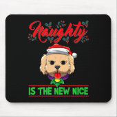 Naughty Is The New Nice Weihnachten Santa Xmas Pre Mousepad (Vorne)