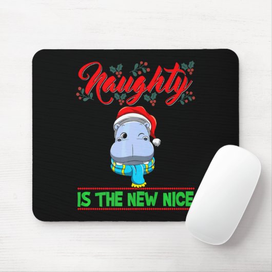 Naughty Is The New Nice Weihnachten Santa Xmas Pre Mousepad (Mit Mouse)