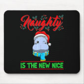 Naughty Is The New Nice Weihnachten Santa Xmas Pre Mousepad (Vorne)