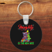 Naughty Is The New Nice Weihnachten Santa Xmas Pre Schlüsselanhänger (Vorderseite)