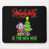 Naughty ist das neue Nice Weihnachten Santa Xmas P Mousepad (Vorne)