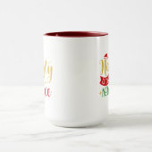 Naughty ist das neue schöne, lustige Weihnachtsges Tasse (Zentrum)