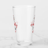 Naughty ist der neue nette Schneemann | Weihnachte Glas (Rechts)