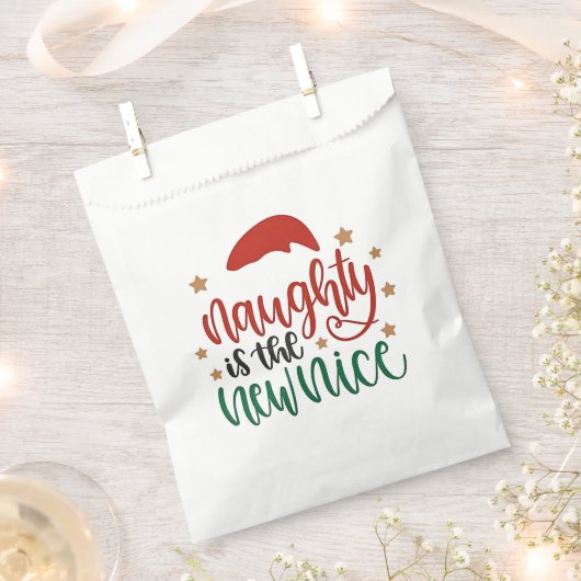 Naughty ist der neue schöne Weihnachtsmann Geschenktütchen (Ausgeschnitten)