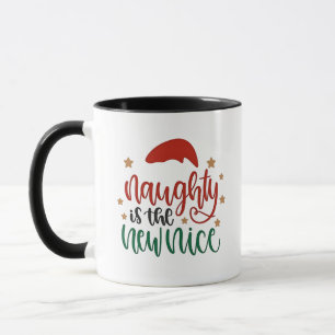 Naughty ist der neue schöne Weihnachtsmann Tasse