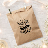 NAUGHTY IST DER NEUE SCHÖNE Weihnachtsurlaub-Gefal Geschenktütchen (Ausgeschnitten)
