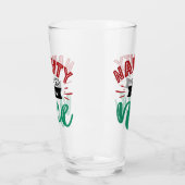 Naughty ist New Nice | Weihnachtsfeiertag Glas (Links)