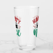 Naughty ist New Nice | Weihnachtsfeiertag Glas (Rechts)