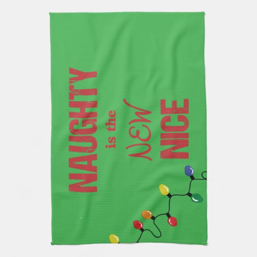 Naughty ist Nizza Küchentuch (Vertikal)
