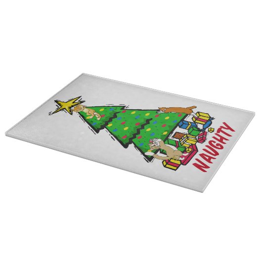 Naughty Kätzchens Cutting Board Schneidebrett (Ecke)