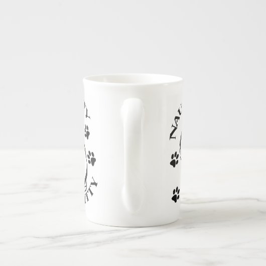 Naughty Kitty Bone China Tasse (Rückseite)