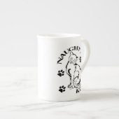 Naughty Kitty Bone China Tasse (Vorderseite Rechts)