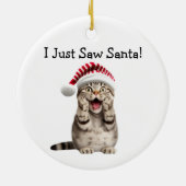 Naughty Kitty Christmas Spaß Cat Ornament (Hinten)