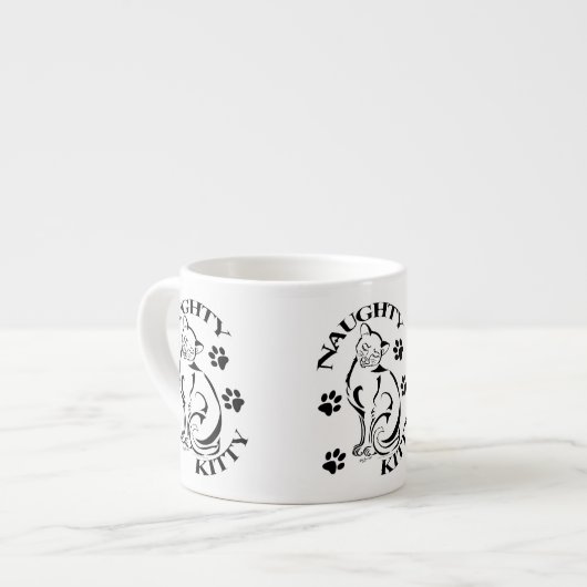 Naughty Kitty Espresso Tasse (Vorderseite Links)