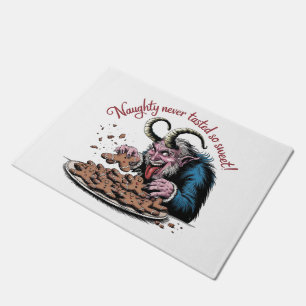 Naughty Krampus Weihnachtsdesign Fußmatte
