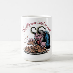 Naughty Krampus Weihnachtsdesign Kaffeetasse