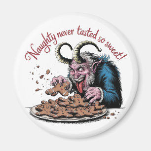 Naughty Krampus Weihnachtsdesign Magnet