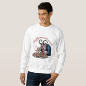 Naughty Krampus Weihnachtsdesign Sweatshirt (Vorne ganz)