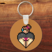 Naughty librarian Schlüsselanhänger (Vorderseite)