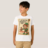 “Naughty List… Again! – Mischief Elf Edition” T-Shirt (Vorne ganz)