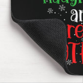 Naughty List And I Regret Nothing Christmas Mousepad (Ecke)