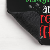 Naughty List And I Regret Nothing Christmas Mousepad (Ecke)